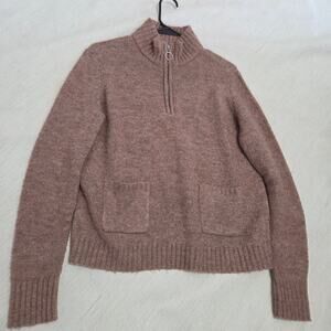 Marled Reunited Clothing 1/4 zip up sweater woman's size Medium